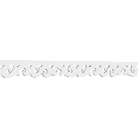 Ekena Millwork Hemlock Architectural Grade PVC Running Trim, 4"H x 5/8"P x 48"L RUNP04X0625X48HEM